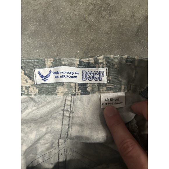 US Air Force Pants Green Tiger Camo Utility Cargo DSCP Mens Size 40S (38x24) - Picture 3 of 5